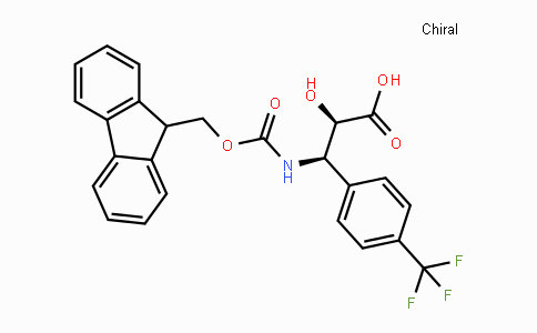 CAS No. 1217777-82-6, (2R,3R)-3-((((9H-Fluoren-9-yl)methoxy)carbonyl)amino)-2-hydroxy-3-(4-(trifluoromethyl)phenyl)propanoic acid