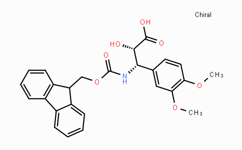 CAS No. 959577-99-2, (2S,3S)-3-((((9H-Fluoren-9-yl)methoxy)carbonyl)amino)-3-(3,4-dimethoxyphenyl)-2-hydroxypropanoic acid