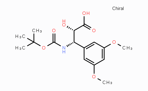 CAS No. 959577-97-0, (2S,3S)-3-((tert-Butoxycarbonyl)amino)-3-(3,5-dimethoxyphenyl)-2-hydroxypropanoic acid