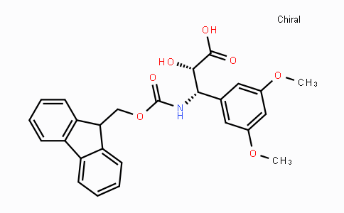 CAS No. 959581-18-1, (2S,3S)-3-((((9H-Fluoren-9-yl)methoxy)carbonyl)amino)-3-(3,5-dimethoxyphenyl)-2-hydroxypropanoic acid