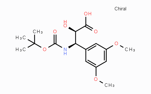 CAS No. 1217633-95-8, (2R,3R)-3-((tert-Butoxycarbonyl)amino)-3-(3,5-dimethoxyphenyl)-2-hydroxypropanoic acid