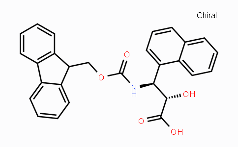 CAS No. 959573-34-3, (2S,3S)-3-((((9H-Fluoren-9-yl)methoxy)carbonyl)amino)-2-hydroxy-3-(naphthalen-1-yl)propanoic acid