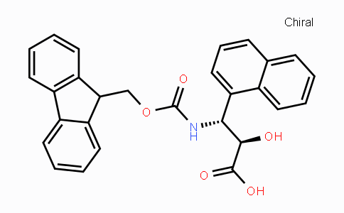 CAS No. 1217649-42-7, (2R,3R)-3-((((9H-Fluoren-9-yl)methoxy)carbonyl)amino)-2-hydroxy-3-(naphthalen-1-yl)propanoic acid
