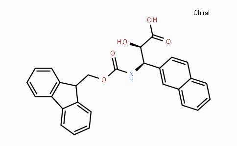 CAS No. 1217655-36-1, (2R,3R)-3-((((9H-Fluoren-9-yl)methoxy)carbonyl)amino)-2-hydroxy-3-(naphthalen-2-yl)propanoic acid