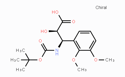CAS No. 1217812-62-8, (2R,3R)-3-((tert-Butoxycarbonyl)amino)-3-(2,3-dimethoxyphenyl)-2-hydroxypropanoic acid