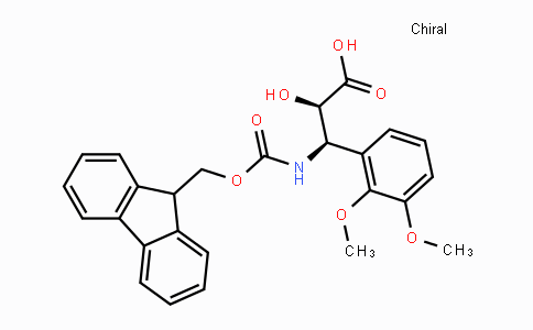 CAS No. 1217641-22-9, (2R,3R)-3-((((9H-Fluoren-9-yl)methoxy)carbonyl)amino)-3-(2,3-dimethoxyphenyl)-2-hydroxypropanoic acid