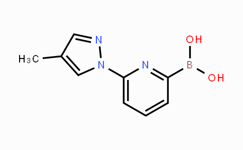CAS No. 1310384-85-0, (6-(4-Methyl-1H-pyrazol-1-yl)-pyridin-2-yl)boronic acid