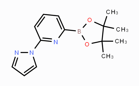 CAS No. 1186115-51-4, 2-(1H-Pyrazol-1-yl)-6-(4,4,5,5-tetramethyl-1,3,2-dioxaborolan-2-yl)pyridine