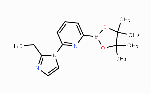 CAS No. 1310383-02-8, 2-(2-Ethyl-1H-imidazol-1-yl)-6-(4,4,5,5-tetramethyl-1,3,2-dioxaborolan-2-yl)pyridine
