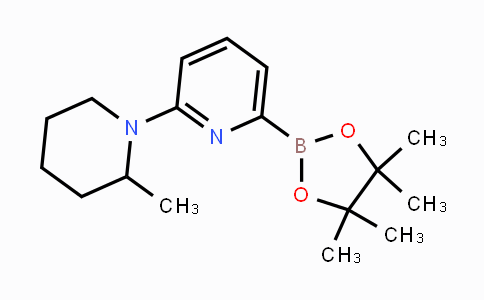 CAS No. 1309982-28-2, 2-(2-Methylpiperidin-1-yl)-6-(4,4,5,5-tetramethyl-1,3,2-dioxaborolan-2-yl)pyridine
