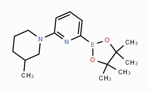 CAS No. 1310404-13-7, 2-(3-Methylpiperidin-1-yl)-6-(4,4,5,5-tetramethyl-1,3,2-dioxaborolan-2-yl)pyridine