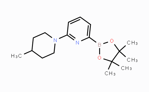 CAS No. 1310383-51-7, 2-(4-Methylpiperidin-1-yl)-6-(4,4,5,5-tetramethyl-1,3,2-dioxaborolan-2-yl)pyridine
