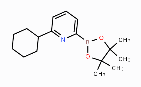 CAS No. 1259370-17-6, 2-Cyclohexyl-6-(4,4,5,5-tetramethyl-1,3,2-dioxaborolan-2-yl)pyridine