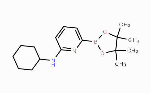 CAS No. 1315350-19-6, N-Cyclohexyl-6-(4,4,5,5-tetramethyl-1,3,2-dioxaborolan-2-yl)pyridin-2-amine