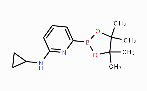 CAS No. 1309981-36-9, N-Cyclopropyl-6-(4,4,5,5-tetramethyl-1,3,2-dioxaborolan-2-yl)pyridin-2-amine