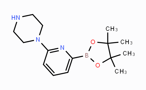 CAS No. 1309981-38-1, 1-(6-(4,4,5,5-Tetramethyl-1,3,2-dioxaborolan-2-yl)pyridin-2-yl)piperazine