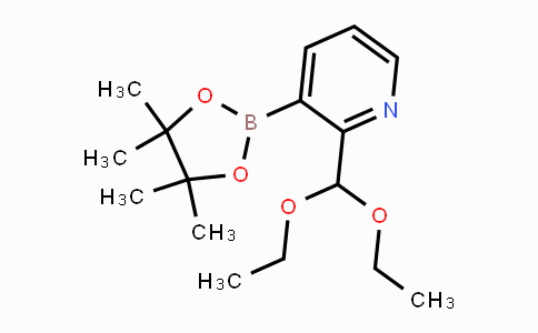 CAS No. 1218790-41-0, 2-(Diethoxymethyl)-3-(4,4,5,5-tetramethyl-1,3,2-dioxaborolan-2-yl)pyridine