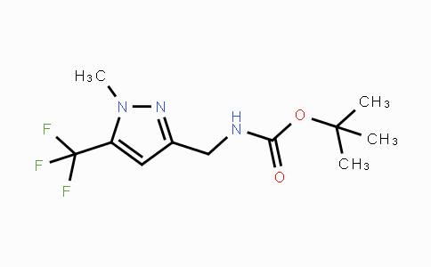 CAS No. 1446786-36-2, tert-Butyl ((1-methyl-5-(trifluoromethyl)-1H-pyrazol-3-yl)methyl)carbamate