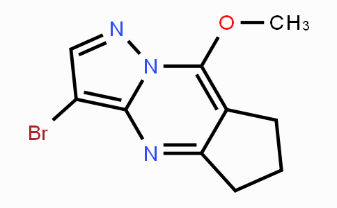 CAS No. 1429309-28-3, 3-Bromo-8-methoxy-6,7-dihydro-5H-cyclopenta-[d]pyrazolo[1,5-a]pyrimidine