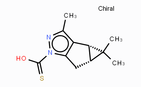 CAS No. 1451390-45-6, (3BS,4aR)-3,4,4-Trimethyl-3b,4,4a,5-tetrahydro-1H-cyclopropa-[3,4]cyclopenta[1,2-c]pyrazole-1-carbothioic O-acid