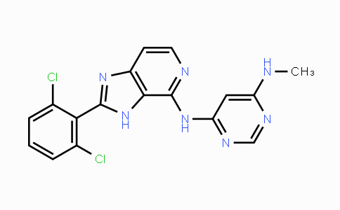 CAS No. 1334409-80-1, N4-(2-(2,6-Dichlorophenyl)-3H-imidazo[4,5-c]pyridin-4-yl)-N6-methylpyrimidine-4,6-diamine