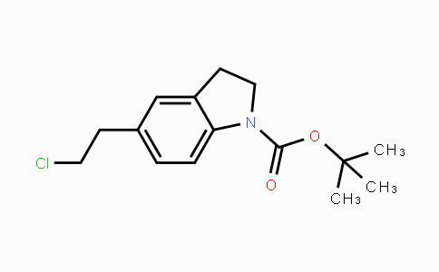 CAS No. 860024-94-8, tert-Butyl 5-(2-chloroethyl)-2,3-dihydro-1H-indole-1-carboxylate