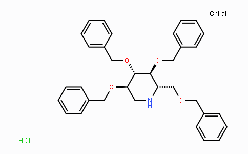 CAS No. 72983-76-7, (2S,3S,4S,5R)-3,4,5-Tris(benzyloxy)-2-[(benzyloxy)-methyl]piperidine hydrochloride