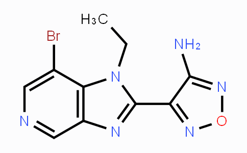 CAS No. 607370-99-0, 4-{7-Bromo-1-ethyl-1H-imidazo[4,5-c]pyridin-2-yl}-1,2,5-oxadiazol-3-amine
