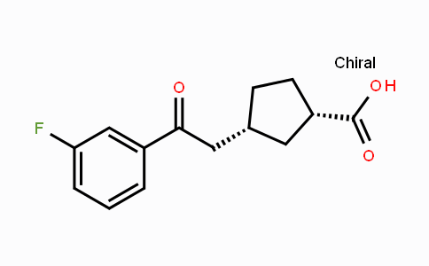 CAS No. 733740-37-9, cis-3-[2-(3-Fluorophenyl)-2-oxoethyl]-cyclopentane-1-carboxylic acid