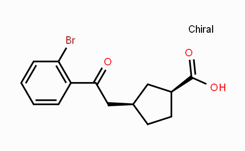 733740-39-1 | cis-3-[2-(2-Bromophenyl)-2-oxoethyl]-cyclopentane-1-carboxylic acid
