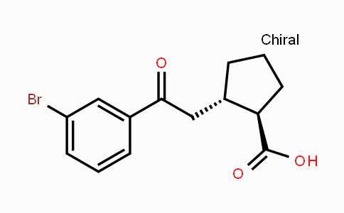CAS No. 733740-61-9, trans-2-[2-(3-Bromophenyl)-2-oxoethyl]-cyclopentane-1-carboxylic acid