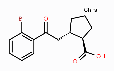 CAS No. 733740-67-5, trans-2-[2-(2-Bromophenyl)-2-oxoethyl]-cyclopentane-1-carboxylic acid