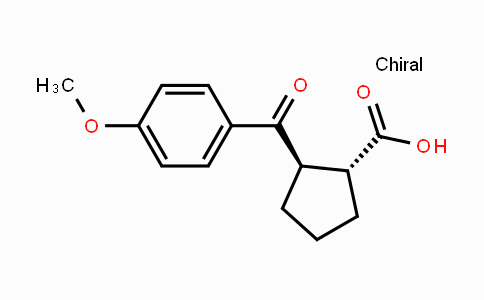 CAS No. 733740-84-6, trans-2-(4-Methoxybenzoyl)cyclopentane-1-carboxylic acid