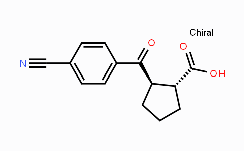 CAS No. 733740-87-9, trans-2-(4-Cyanobenzoyl)cyclopentane-1-carboxylic acid