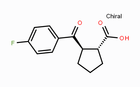 CAS No. 733741-06-5, trans-2-(4-Fluorobenzoyl)cyclopentane-1-carboxylic acid