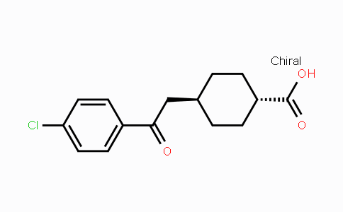 CAS No. 736136-53-1, trans-4-[2-(4-Chlorophenyl)-2-oxoethyl]-cyclohexane-1-carboxylic acid