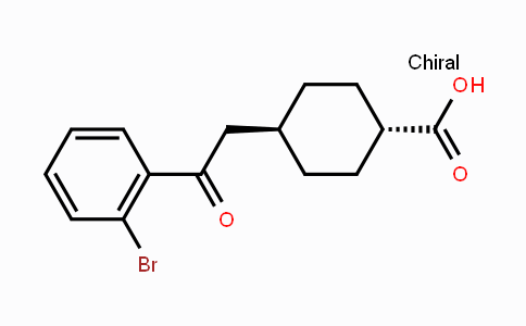 CAS No. 736136-56-4, trans-4-[2-(2-Bromophenyl)-2-oxoethyl]-cyclohexane-1-carboxylic acid