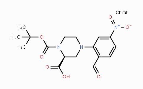 CAS No. 1786500-32-0, (S)-1-(tert-Butoxycarbonyl)-4-(2-formyl-5-nitrophenyl)piperazine-2-carboxylic acid