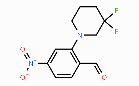CAS No. 1774900-09-2, 2-(3,3-Difluoropiperidin-1-yl)-4-nitrobenzaldehyde