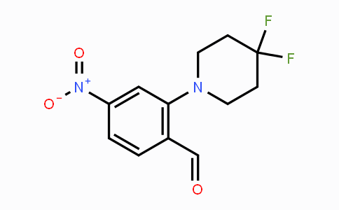 CAS No. 1779119-19-5, 2-(4,4-Difluoropiperidin-1-yl)-4-nitrobenzaldehyde