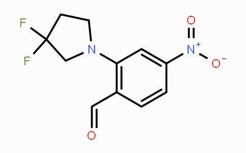 CAS No. 1713163-01-9, 2-(3,3-Difluoropyrrolidin-1-yl)-4-nitrobenzaldehyde