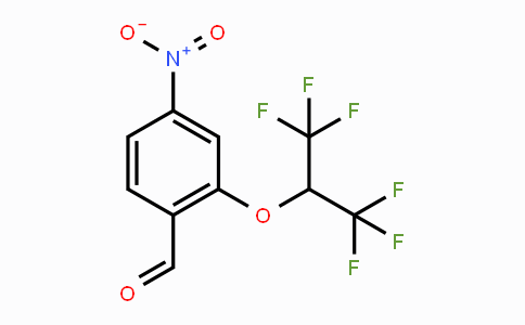 CAS No. 1707367-43-8, 2-(1,1,1,3,3,3-Hexafluoropropan-2-yloxy)-4-nitrobenzaldehyde