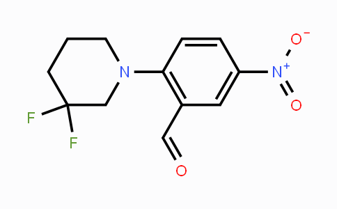 CAS No. 1779123-28-2, 2-(3,3-Difluoropiperidin-1-yl)-5-nitrobenzaldehyde