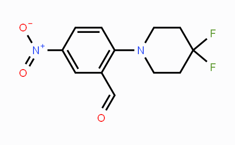CAS No. 1707604-65-6, 2-(4,4-Difluoropiperidin-1-yl)-5-nitrobenzaldehyde