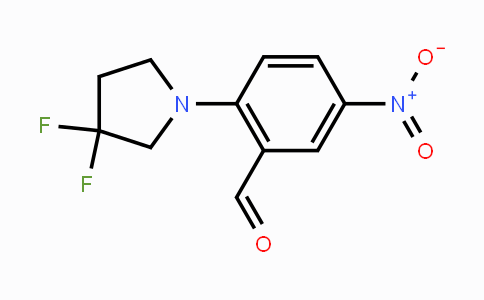 CAS No. 1707357-81-0, 2-(3,3-Difluoropyrrolidin-1-yl)-5-nitrobenzaldehyde