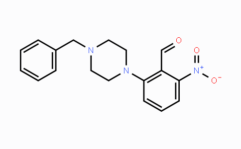 CAS No. 1707365-25-0, 2-(4-Benzylpiperazin-1-yl)-6-nitrobenzaldehyde