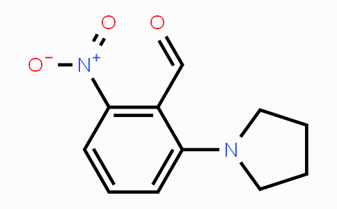 CAS No. 1779123-33-9, 2-Nitro-6-(pyrrolidin-1-yl)benzaldehyde