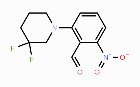 CAS No. 1779119-41-3, 2-(3,3-Difluoropiperidin-1-yl)-6-nitrobenzaldehyde