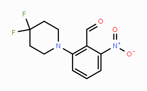 CAS No. 1779127-49-9, 2-(4,4-Difluoropiperidin-1-yl)-6-nitrobenzaldehyde
