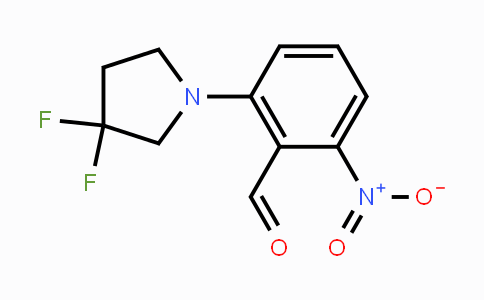 CAS No. 1779119-26-4, 2-(3,3-Difluoropyrrolidin-1-yl)-6-nitrobenzaldehyde
